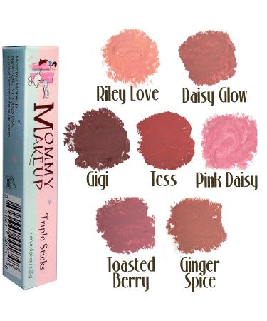 Triple Sticks Lipstick & Cream Blush - Moisturizing Lip Color for Lips & Cheeks - Tess: Muted Rose - Buy Online on SooperMarket.com
