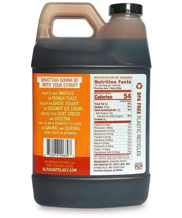 Organic Date Syrup 5.8 lb - 100% Dates | Vegan Paleo Gluten-free Kosher | Silan Date Honey & Nectar | No Preservatives | Award-Winning - Buy Online on SooperMarket.com