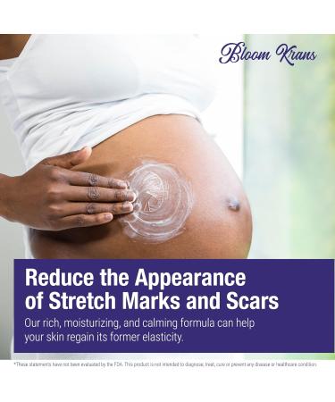 Bloom Krans Stretch Mark Cream for Pregnancy | Moisturizing Stretch Mark Remover & Prevention Lotion for Pregnant Belly & Postpartum Essentials - Buy Online on SooperMarket.com