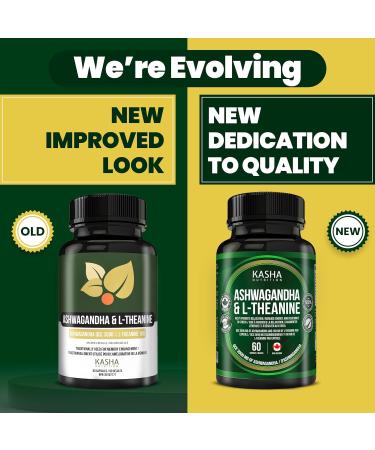 KASHA Nutrition Ashwagandha 3000 mg and L-theanine 100 mg Per Capsule | High Potency 10:1 Extract Expert Formulated | Resistance to Stress Promote Relaxation Energy Memory Enhancement Sleep Aid & Rejuvenative Tonic | Proudly Canadian | No Additives (60 Co - Buy Online on SooperMarket.com