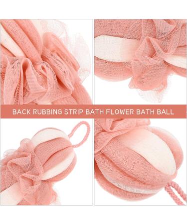 KALLORY 2Pcs Exfoliating Bath Loofah Sponge Set - Shower Scrubber & Body Scrubber for Ultimate Cleanse | International Shipping - Buy Online on SooperMarket.com