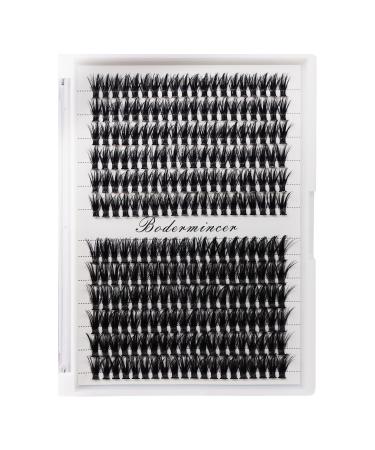 Bodermincer 240pcs D Curl 40D Cluster Eyelashes - 12-14mm Mixed DIY Eyelash Extensions for Stunning looks | International Shipping Available - Buy Online on SooperMarket.com