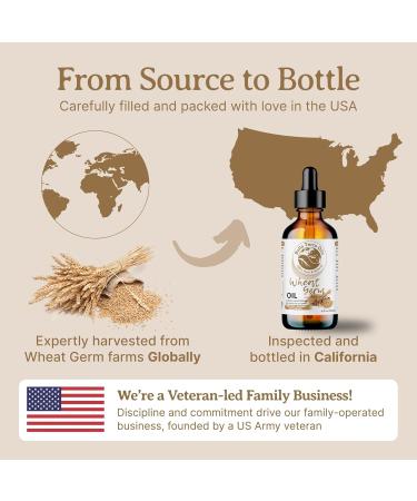Organic Wheat Germ Oil 4oz - Bella Terra Oils | Vitamin E & C Face Oil for Natural Glow & Suppleness - Buy Online on SooperMarket.com