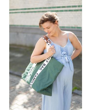 CHILDHOME Family Bag Changing Bag Travel/Weekend Bag Large Capacity Detachable Pouch Included Green Signature Collection - Buy Online on SooperMarket.com