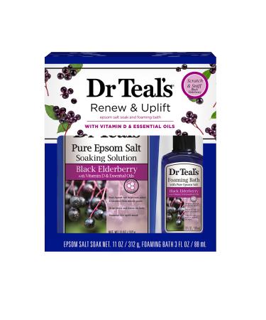 Dr. Teal's Elderberry Epsom Salt & Foaming Bath Gift Set