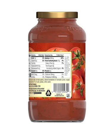 Prego Pasta Sensitive Recipe Traditional Tomato Sauce 142.5 Oz - Pack of 6 - Buy Online on SooperMarket.com