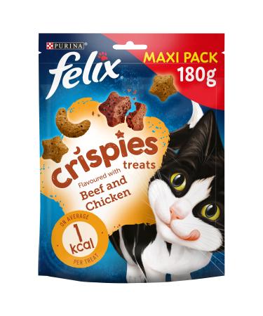 Felix Crispies Cat Treats Beef & Chicken 180g Pack of 5