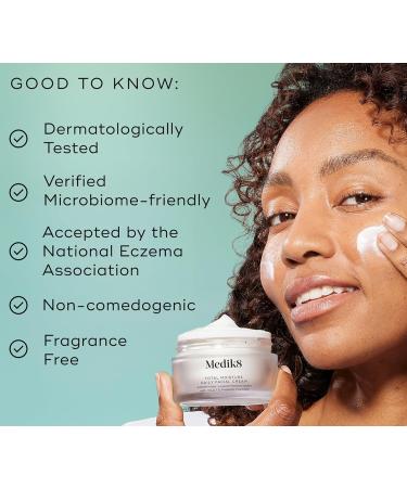 Medik8 Total Moisture Daily Facial Cream - Hydrating Peptide Moisturizer with Hyaluronic Acid for Plump Skin - Supports Skin Barrier - 1.6 oz - Shop Internationally - Buy Online on SooperMarket.com