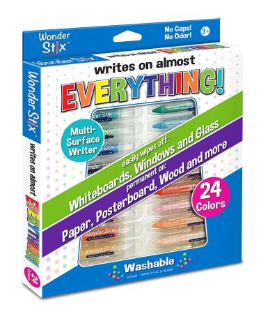 Wonder Stix Pastel Colors Dustless Chalk Crayon 24 pack 24pk