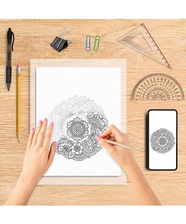 Transfer Paper Tracing Paper for Drawing Trace Paper - PSLER 240 Sheets White Translucent Tracing Paper with 5Pcs Pencil on Artist Lettering Sketch Drawing for Pencil Ink Markers A4 Size 8.5 X 11 Inch 240PCS White tracing - Buy Online on SooperMarket.com