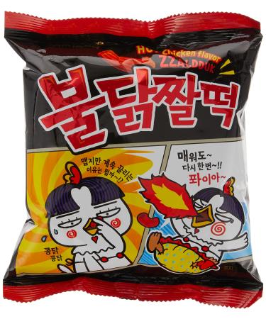 Samyang Hot Chicken Flavour Zzaldduck Snack (Topokki Shape) 120g