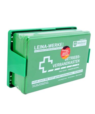 Company First Aid Kit DIN13157 Green with holder Made in Germany recommended by Malteser