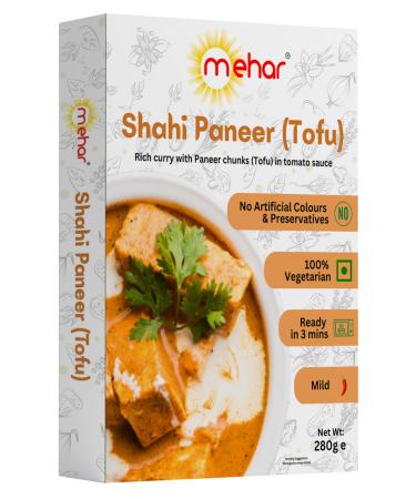 Mehar Shahi Paneer(Tofu) Ready to eat Meal 280g pack of 3