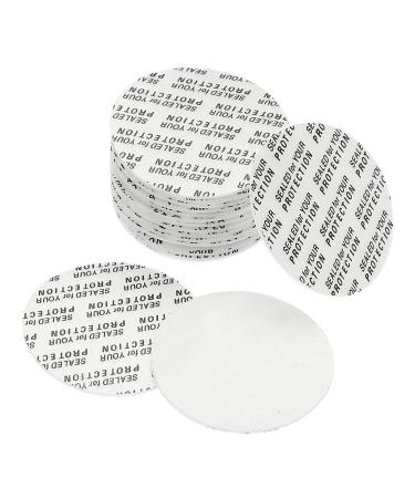 PATIKIL 35mm/1.38" Foam Lid Liner 100Pack PS Foam Resistant Tamper Pressure Sensitive Seal for Bottle Cap Liners Seals