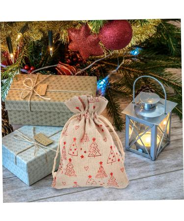 KOMBIUDA 24pcs Countdown Candy Bag Burlap Bags 24 Days Christmas Advent Bags Christmas Candy Bag Wreath - Buy Online on SooperMarket.com