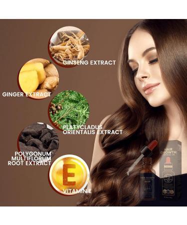 Trendyfave Hair Growth Serum Hair Serum for Hair Growth Ginger Hair Growth Serum Anti Hair Loss Essence for Fast Hair Growth Nourishing Repair Damaged Hair Stimulates Hair Growth Serum for Women Men - Buy Online on SooperMarket.com