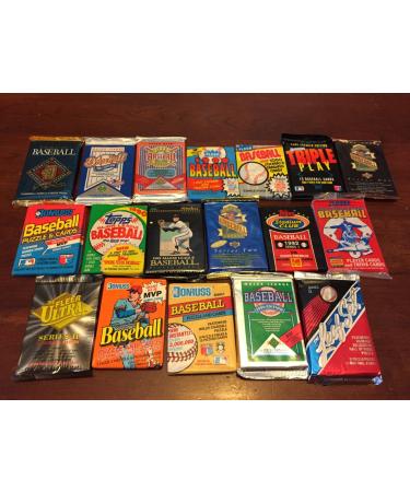 50 Original Unopened Packs of Vintage Baseball Cards (1986-1994) - Look for Rookie Cards Hall of Famers Special Inserts and more !!