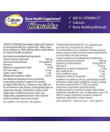 Caltrate with Vitamin D Soft Chews (60 Count Chocolate Flavour) Calcium Bone Health Supplement & Plus Chewables (50 Count Cherry Orange Fruit Flavour) Calcium/Vitamin D3 Supplement - Buy Online on SooperMarket.com