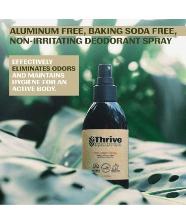 Thrive Natural Care Deodorant Spray 4 Ounces (2 Pack) - All Day Protection Aluminum Free Deodorant for Women & Men - Non-Irritating Natural Spray Deodorant Powered by Regenerative Plants - Vegan 1 Count (Pack of 2) - Buy Online on SooperMarket.com