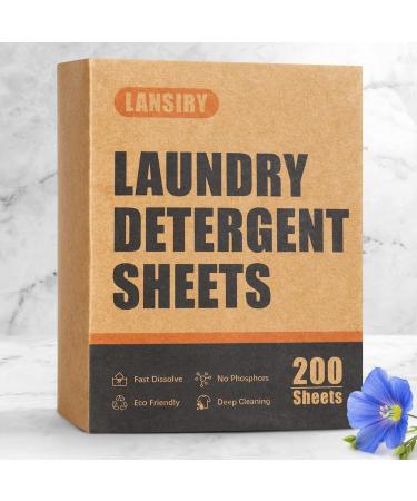 Eco-Friendly Laundry Detergent Sheets - 200 Fresh Linen Scent Strips for 200 Loads | Lightweight & Portable Hypoallergenic & Space-Saving Solution - Buy Online on SooperMarket.com