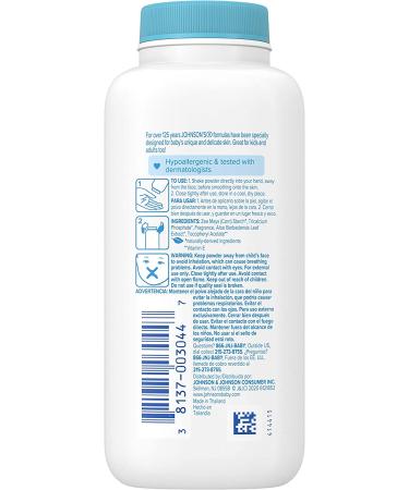 Johnson's Baby Cornstarch Powder with Aloe & Vitamin E - Hypoallergenic, Paraben-Free, 4 oz (Pack of 1) - Buy Online on SooperMarket.com