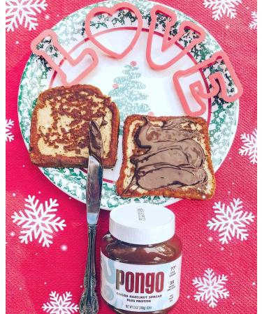 Pongo Cocoa Hazelnut Protein Spread - Low Sugar, Low Carb, Keto-Friendly, 13oz | No Palm Oil, No Artificial Sweeteners - Buy Online on SooperMarket.com