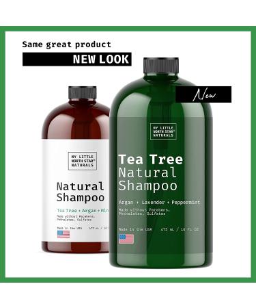 Tea Tree Dandruff Shampoo for Thinning Hair and Hair Loss - Sulfate Free with Peppermint Oil & Vitamin E - 16 Fl Oz - Made in USA - Buy Online on SooperMarket.com