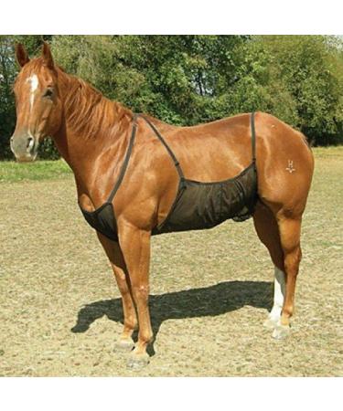 MOVKZACV Fly Net for Horses Adjustable Elasticity Belly Protector Protects Horse from Mosquito Bite (Size: 94 x 71 cm) 94x71cm