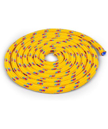 Buy Yellow Springs Rope for Children & Adults - 3m Jumping Rope with Nice Pattern | Ideal for Fitness & Skipping - Buy Online on SooperMarket.com