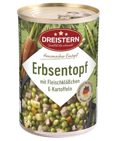 Dreistern pea stew with meatballs 400 g 400 g (1 pack) pea stew