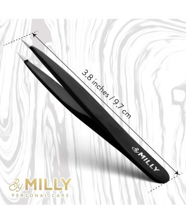 MILLY Pointed Tweezers - German Steel Precision Tweezers for Hair & Glass Removal - Buy Online on SooperMarket.com