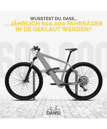 Dansi Tank Lock Bicycle - Theft Protection with 2 Keys | Secure Bike Lock for E-Bikes & More | 18 x 850 mm - Buy Online on SooperMarket.com