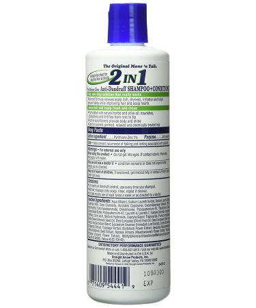 Mane N Tail Daily Control 2-in-1 Anti-Dandruff Shampoo & Conditioner 12 oz - Gentle Cleansing and Hydration - Buy Online on SooperMarket.com