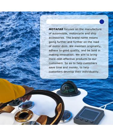 12.4 inch MOTAFAR Boat Steering Wheel - Anti-Slip PU Carbon Fiber, 3/4 Tapered Shaft, for Marine Boats, Yacht, Pontoon (5156-Brown) - Buy Online on SooperMarket.com
