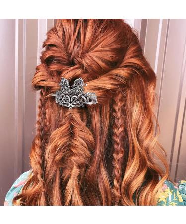 Noverlife 5PCS Celtic Hairpins - Vintage Silver Viking Hair Clips for Girls and Women - Buy Online on SooperMarket.com