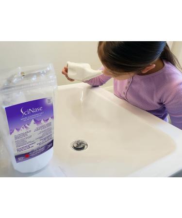 SciNase Nasal Cleansing Salt 12 oz Made in Canada Makes 200+ cups of saline - Use with SciNase Nasal Rinse Bottle - Buy Online on SooperMarket.com