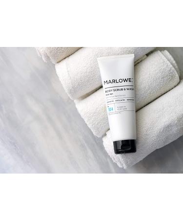 MARLOWE No. 104 Men's 2-in-1 Body Wash & Scrub 8 Oz | Exfoliating Cleanser for Dryness | Natural Ingredients with Willow Bark Extract - Buy Online on SooperMarket.com