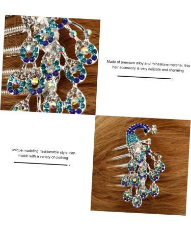 MUSISALY Diamond Phoenix Hair Comb Bride Hair Clip Rhinestone Barrette Comb Flower Girl Hair Clip Hair Combs for Women Bridal Headpieces for Wedding Flower Girl Barrette Wedding Hair Alloy - Buy Online on SooperMarket.com