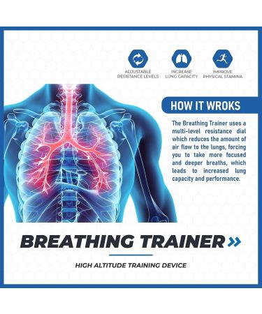 Breathing Lung Exerciser Exercise Device Expansion Mucus Relief Oxygen Therapy Recovery Trainer Handheld RoyalBlue for Daily Use (Royal Blue) Royal Blue HT-01P - Buy Online on SooperMarket.com