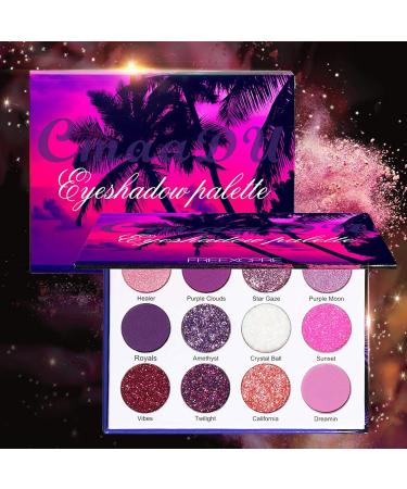 Eyeshadow Nude Palette 12 Colors High Pigment Shimmer Matte Glitter Eyeshadow Makeup Palette Neutral Eyeshadow Pallet Long Lasting Waterproof - Buy Online on SooperMarket.com