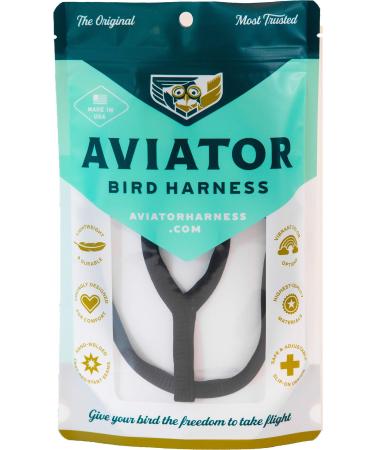 The Aviator Bird Harness: XX-Large Black