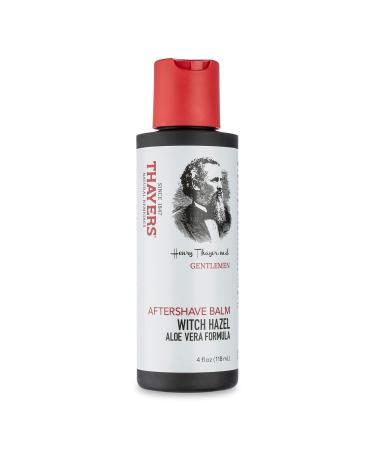 THAYERS Gentlemen's Collection Witch Hazel Aloe Vera Aftershave Balm, 4 oz
