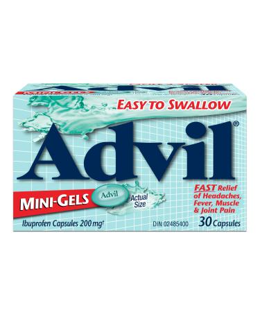 Advil Mini-gels 200 Mg Ibuprofen Temporary Pain Reliever/Fever Reducer 30 Count