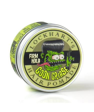 Lockhart's Goon Grease Hair Pomade | Heavy Hold & Shine | Rockabilly Classic - Cucumber & Spicy Fragrance | 113g - Buy Online on SooperMarket.com