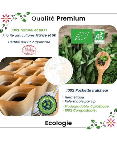 Ascenbio - Infusion Organic Feather 180 g Loose Prepared and packaged in France Biodegradable Packaging - Buy Online on SooperMarket.com