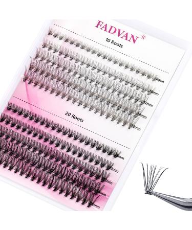 DIY Eyelash Extension 200Pcs Roots Lash clusters D Curl 8/10/12/14/16mm Mixed Tray Melt Flare Lashes Natural Individual Lashes Reusable False Lashes Extension (10D+20D Roots-0.07-D,8-16mm Mix) 10P+20P-Cluster 0.07-D 8-16mm…
