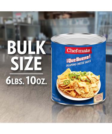 Chef-mate Que Bueno Spicy Nacho Cheese Sauce 6 lb 10 oz (#10 Can) - Jalapeno Queso Canned Food - Buy Online on SooperMarket.com