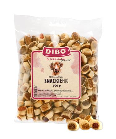 Snackie-Mix 500g bag baked goods as a healthy natural diet for dogs from Dibo dog food barf B.A.R.F. treat dog biscuit snackie mix 500 g (1 Pack)