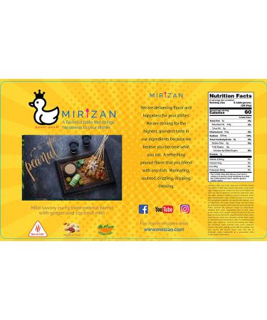 Mirizan Peanut Sauce 8 fl oz - Vegan Friendly BBQ Flavor for Salad Dressing, Marinades, Grilling - Low Calorie American Asian Recipe - Buy Online on SooperMarket.com