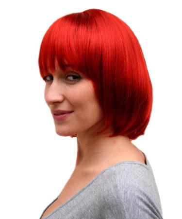 WIG ME UP 742-135 Bob Wig | Short Straight Red Femdom Style - 25 cm - Buy Online on SooperMarket.com